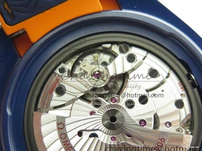 0316 Planet Ocean 45.5mm Big Blue Real Ceramic VSF 1:1 Best Edition on Blue Rubber Strap A8906 Super Clone Unique 7896